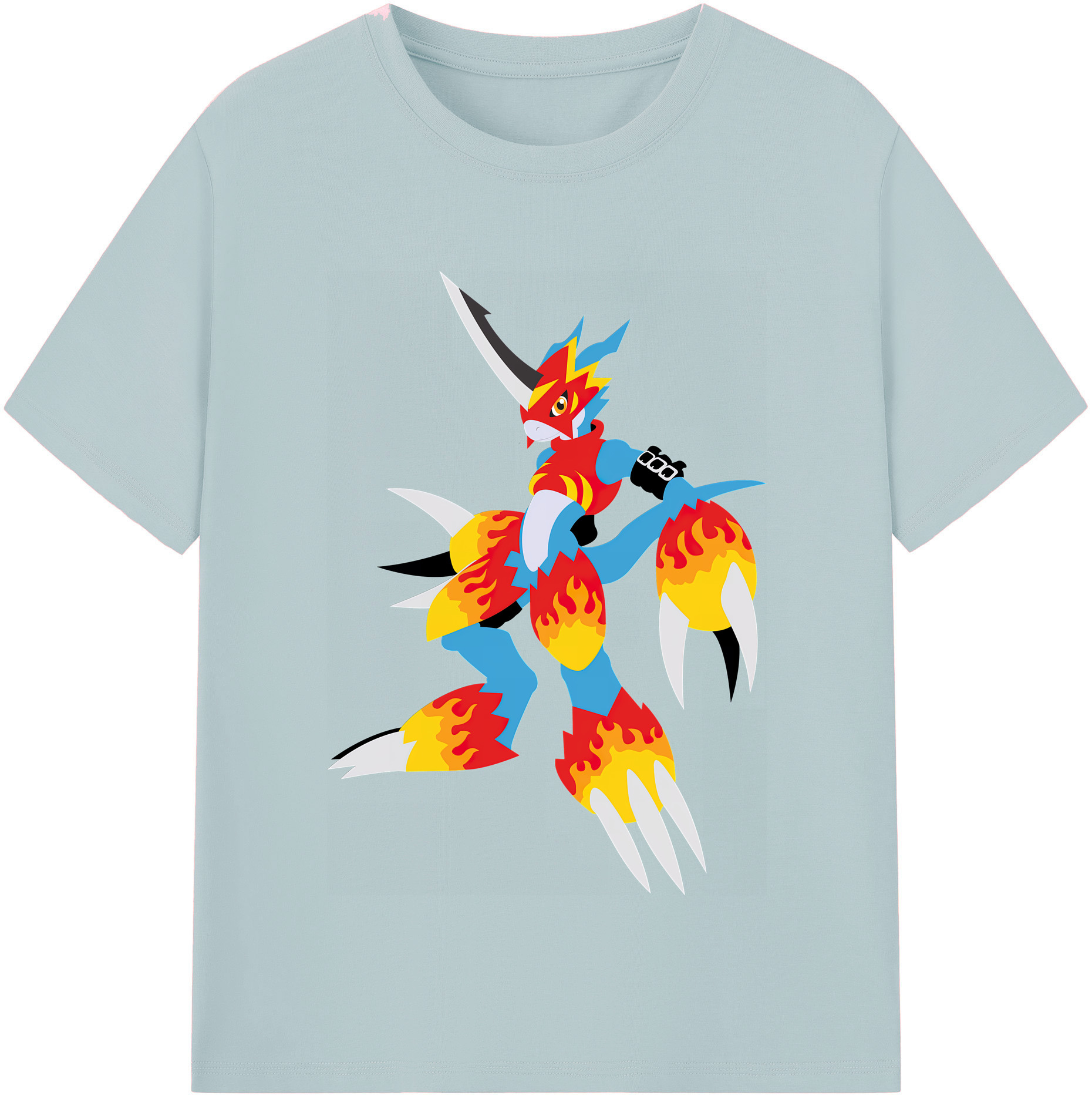 （画像用） Digimon デジタルモンスター/デジモン 綿100％半袖Tシャツ（フロントプリント）